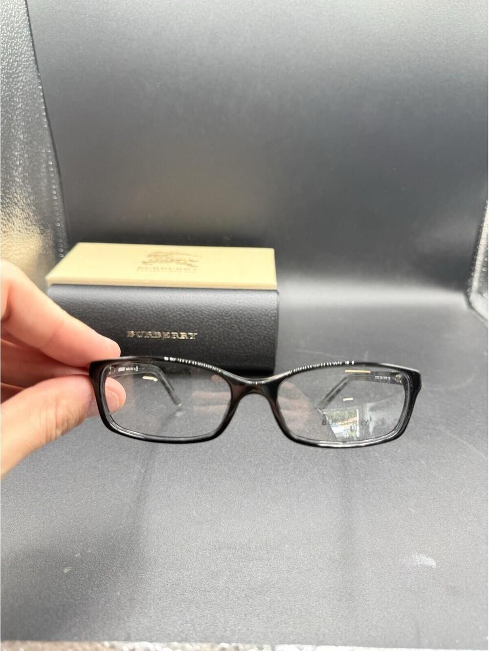 Burberry Eyeglasses Frame B 2073-3164 Mens Black Gray Plastic Full Rim 53-16-135